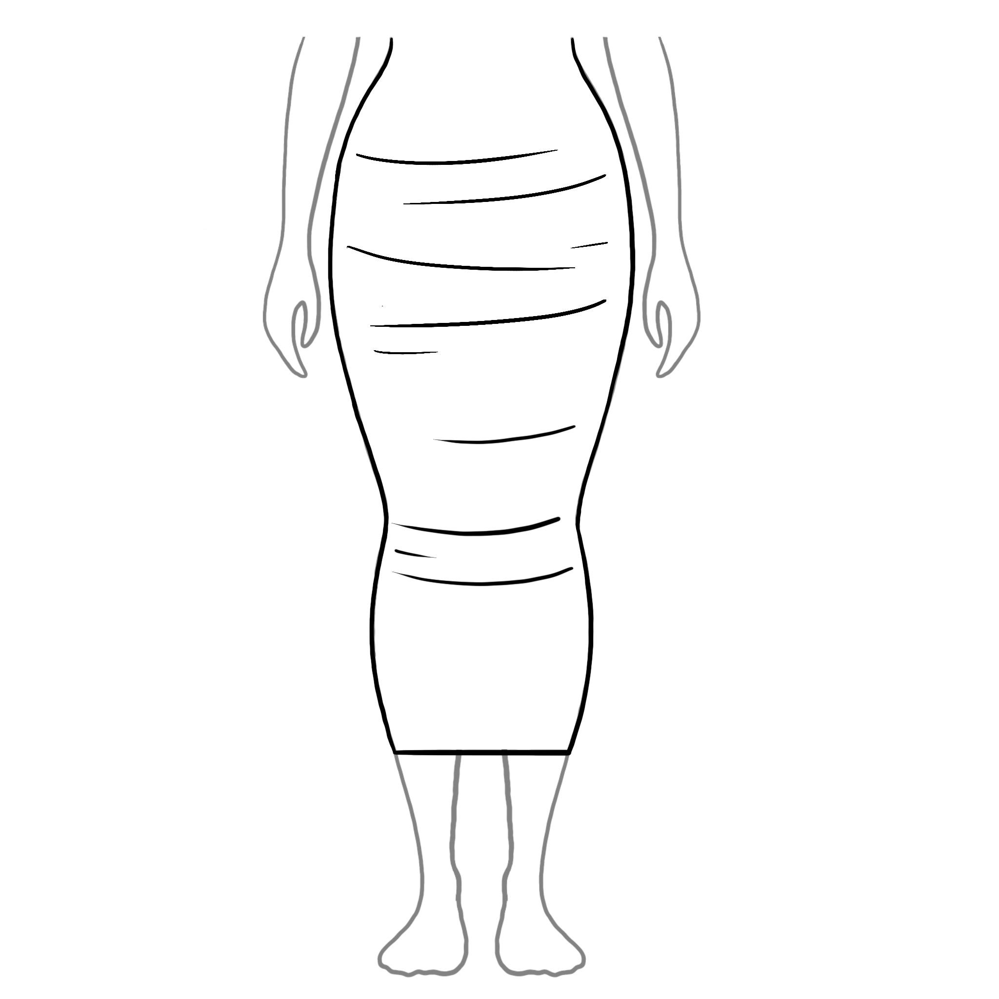 Bodycon Midi Wrinkled.png Bottom